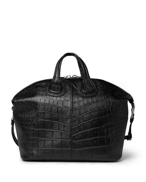 givenchy leather embossed nightingale bag